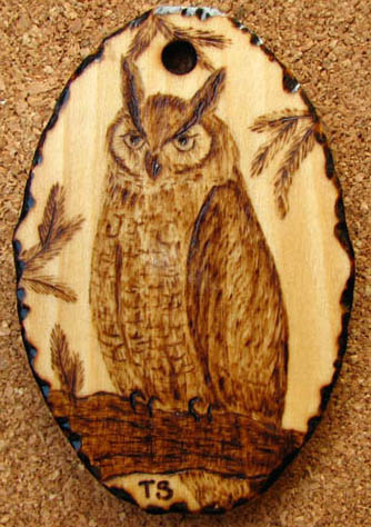 great honed owl tanja sova pyrogaphy
